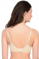 QT Intimates Molded Cotton Blend Nursing Bra - Nude - source image 31205