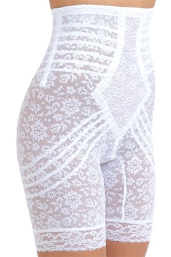 Rago High Waist Leg Shaper Extra Firm Shaping - White - source image 8357