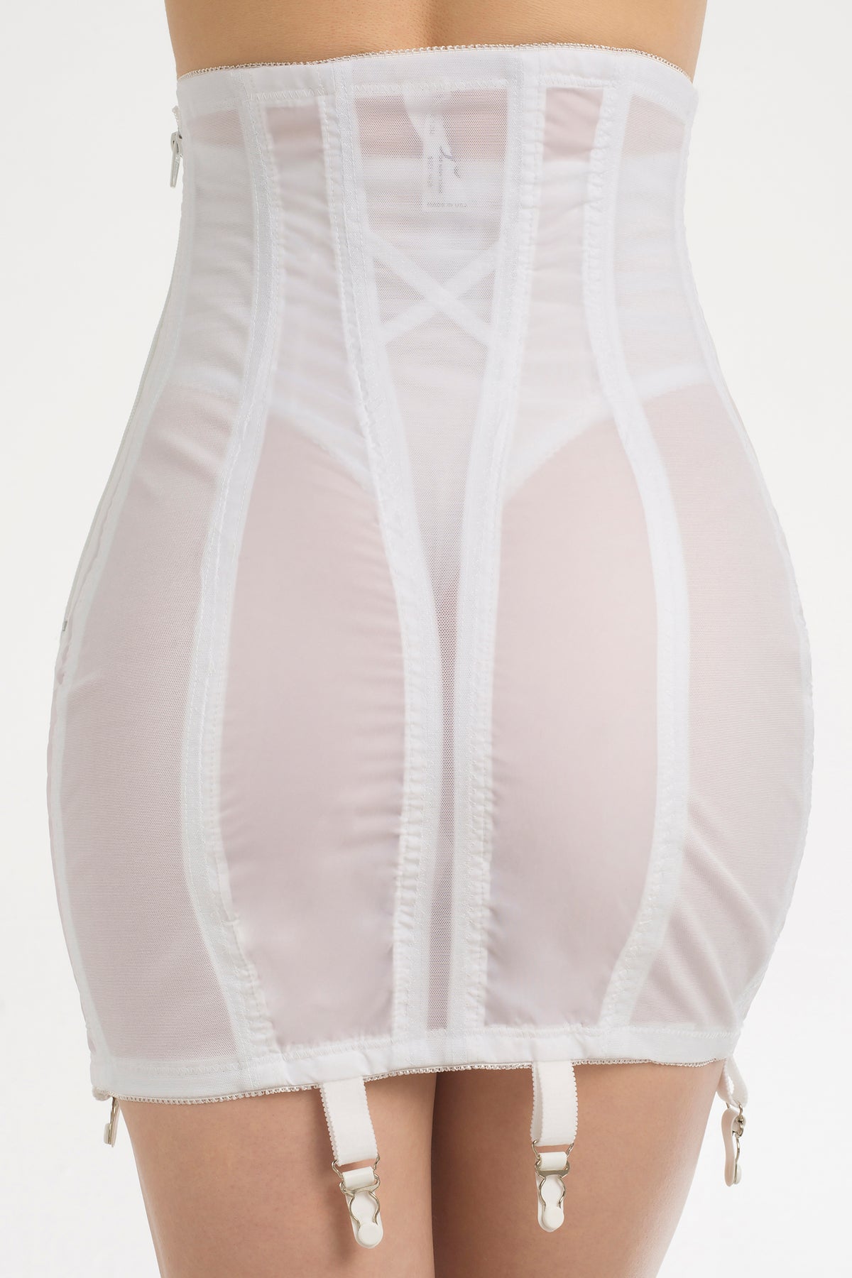 Rago Open Bottom Girdle Extra Firm Shaping - White - source image 20946