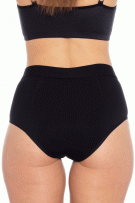 Rhonda Shear Bamboo Leakproof Brief - Heavy Hold - Black - source image 73385