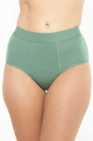 Rhonda Shear Bamboo Leakproof Brief - Heavy Hold - Olive Green - source image 73390
