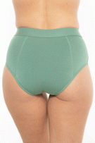 Rhonda Shear Bamboo Leakproof Brief - Heavy Hold - Olive Green - source image 73391