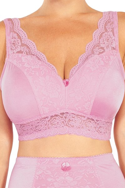 Rhonda Shear Control Leisure Bra with Pads - Deep Mauve - source image 39085