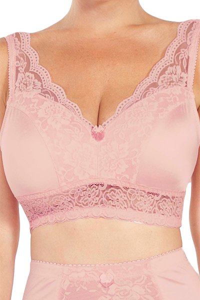 Rhonda Shear Control Leisure Bra with Pads - Rose Blush - source image 39081