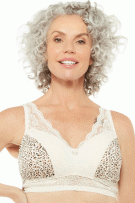 Rhonda Shear Control Leisure Bra with Pads - White Leopard - source image 73352