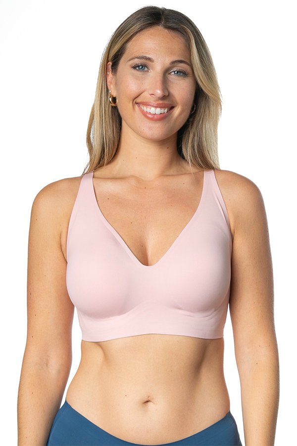 Rhonda Shear Gel Bra With Back Closure - Pink - source image 61776