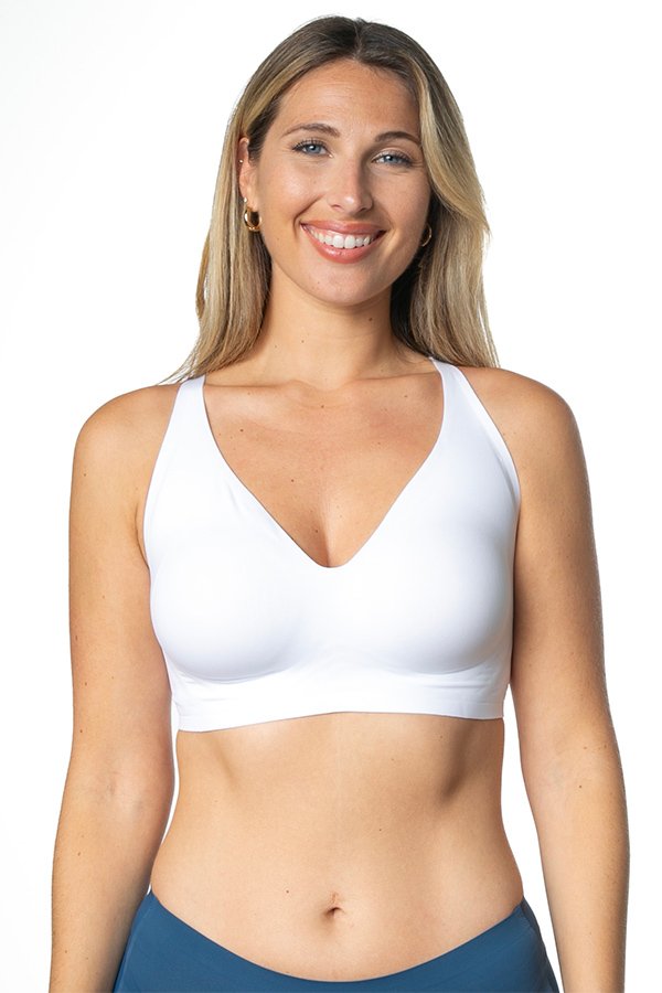 Rhonda Shear Gel Bra With Back Closure - White - source image 61772
