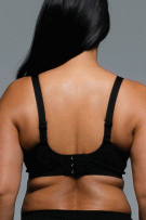 Rhonda Shear Invisible Edge Gel Bra with Lace Inset & Internal Sling - Black - source image 73402