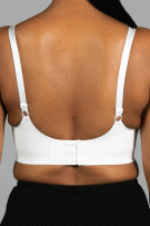 Rhonda Shear Invisible Edge Scalloped Neckline Bra - White/Black - source image 73342