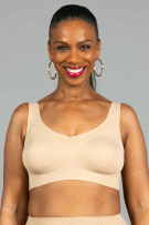 Rhonda Shear Invisible Edge Sweetheart Bra - Beige - source image 73413