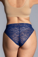 Rhonda Shear Lace Bikini Panty - Navy - source image 73509