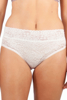 Rhonda Shear Lace Panty Brief - Light Beige - source image 73426
