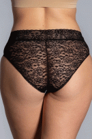 Rhonda Shear Lace Panty Brief - Black - source image 73422