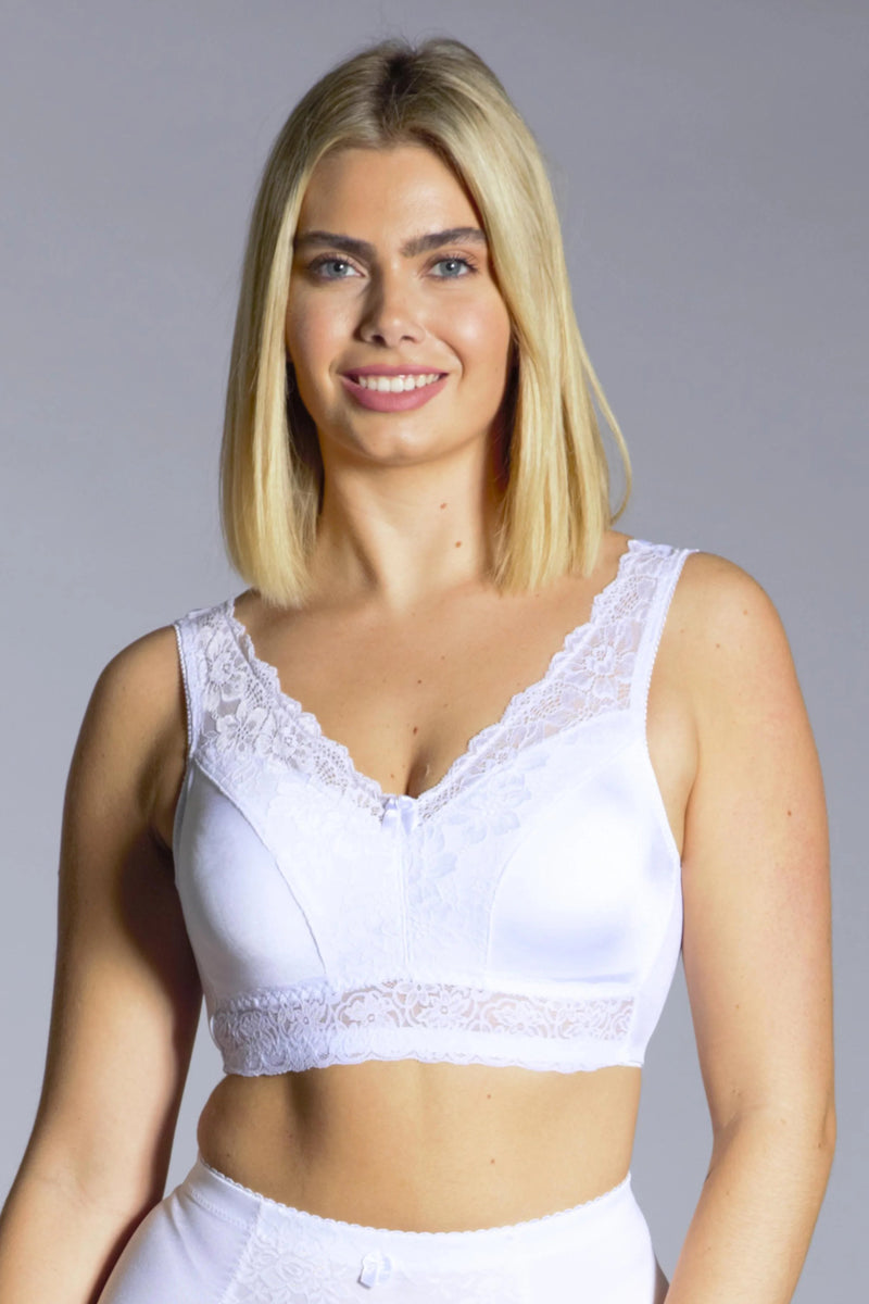 Rhonda Shear Pin-Up Lace Bra w. Removable Pads & Back Closure