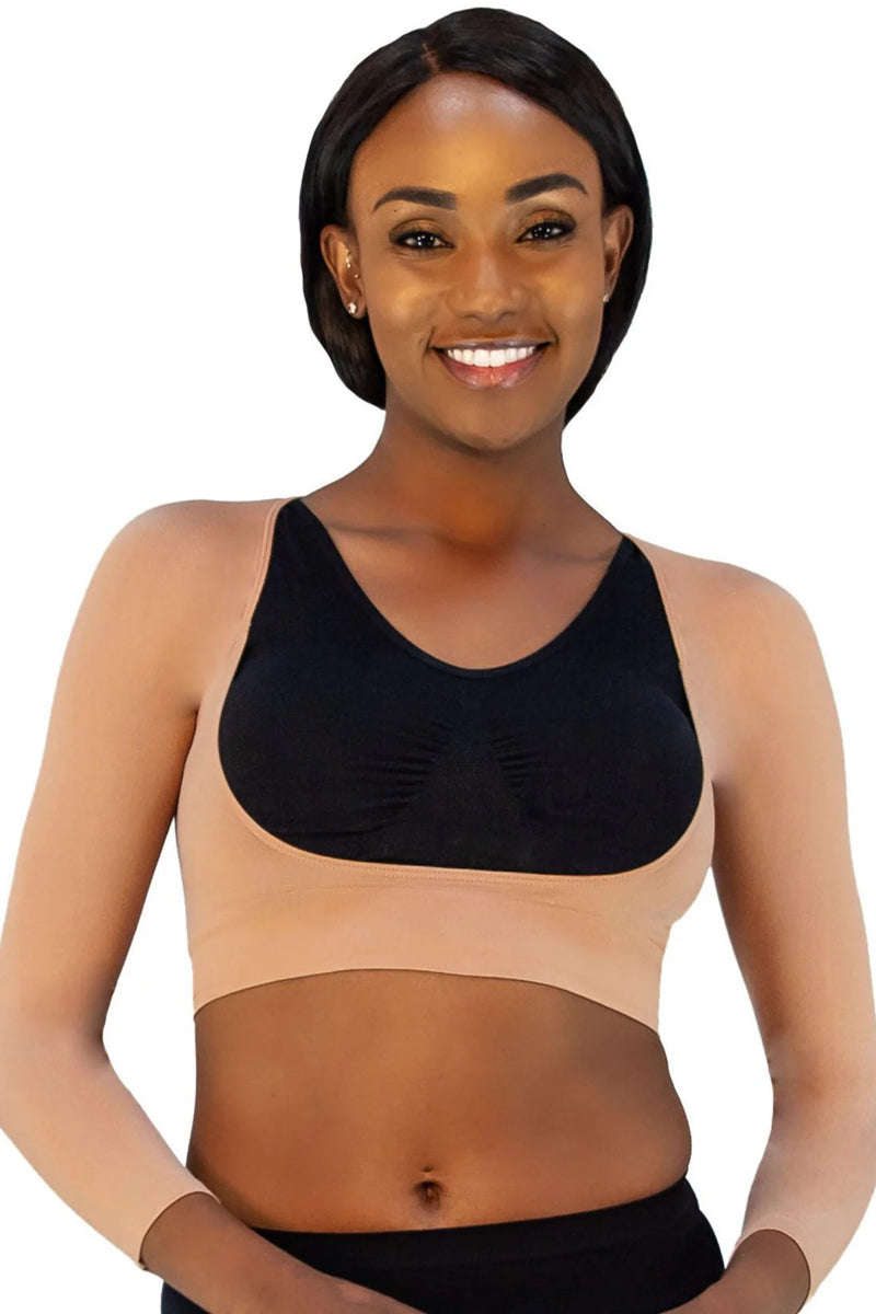 Rhonda Shear Seamless Arm Shaper - Suntan - source image 73985