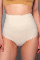 Rhonda Shear Seamless Sculpt High Waisted Brief - Beige - source image 73474