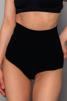 Rhonda Shear Seamless Sculpt High Waisted Brief - Black - source image 73472