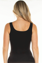 Rhonda Shear Soothing Butterknit V-Neck Tank - Black - source image 73338