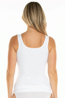 Rhonda Shear Soothing Butterknit V-Neck Tank - White - source image 73340