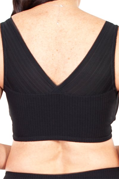Rhonda Shear Striped Mesh Leisure Bra