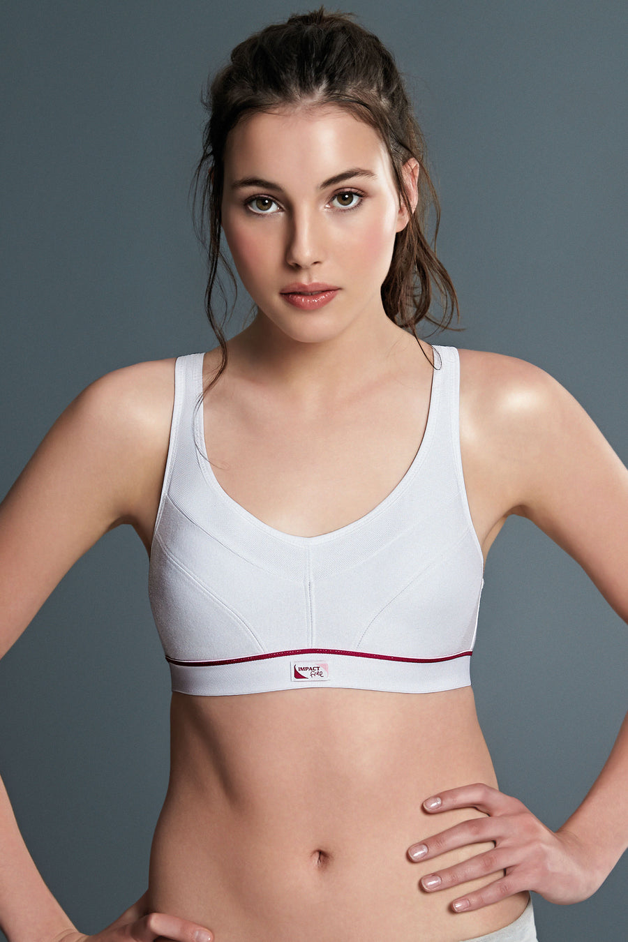 Royce Impact Free Petite Sport Bra - White - source image 11299