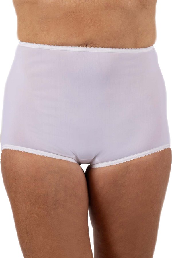 Shadowline Lingerie by Velrose Flawless Fit Full Brief Panty, 3-Pack - White - source image 65361
