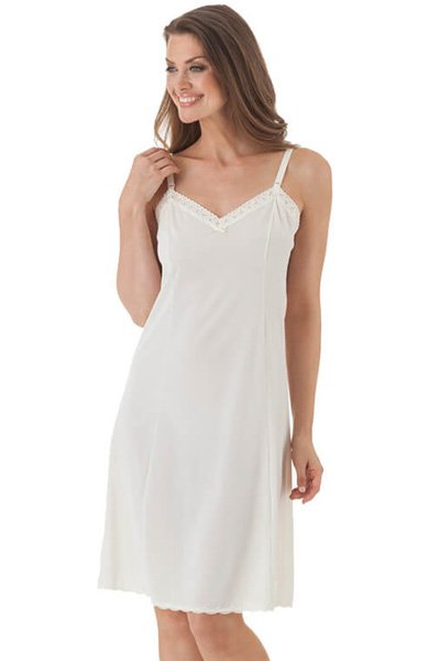 Shadowline Lingerie by Velrose Full Slip - White - source image 46314