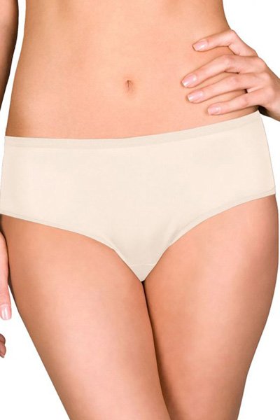 Shadowline Lingerie by Velrose Hidden Elastic Nylon Hipster Panty, 3-Pack - Ivory - source image 56130