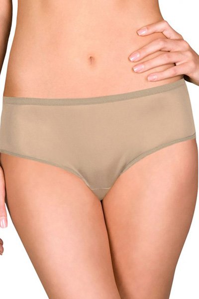 Shadowline Lingerie by Velrose Hidden Elastic Nylon Hipster Panty, 3-Pack - Nude - source image 56131