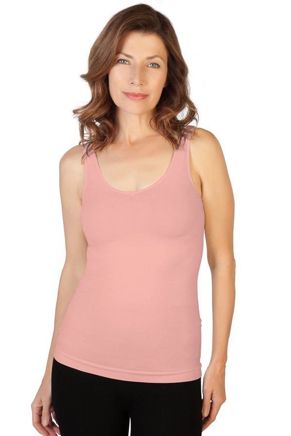 Skinny Tees Basic Tank - Blush - source image 24086