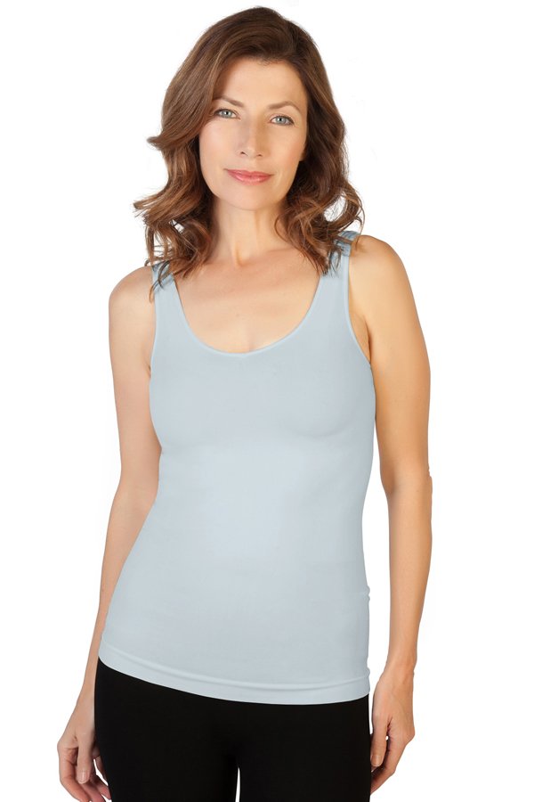 Skinny Tees Basic Tank - Dove - source image 40993