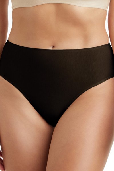 TC Fine Intimate Cotton Comfort Hi-Cut - Black - source image 57979
