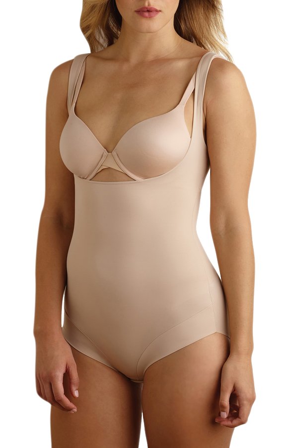TC Fine Intimates Back Magic Torsette Bodybriefer - Warm Beige - source image 38846