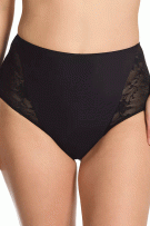 TC Fine Intimates Luxe Dreamer Modern Brief Panty - Deep Black - source image 72761