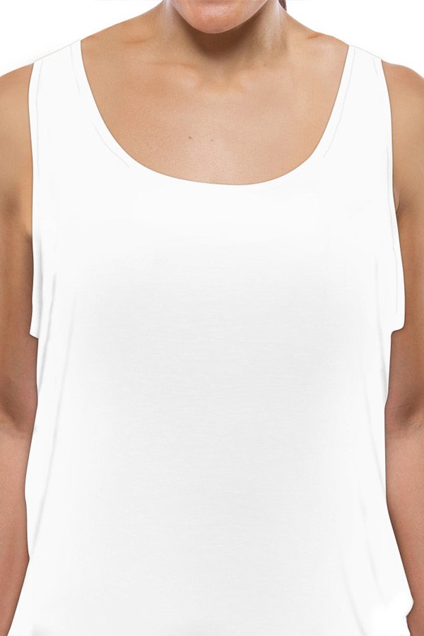 Teri Lingerie Swing Time Tank - White - source image 52856