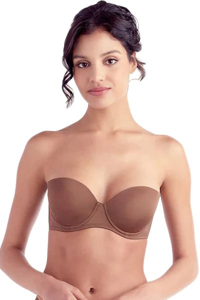 The Little Bra Company Signature Collection Sascha Smooth Microfiber Bra - Chocolate - source image 29617