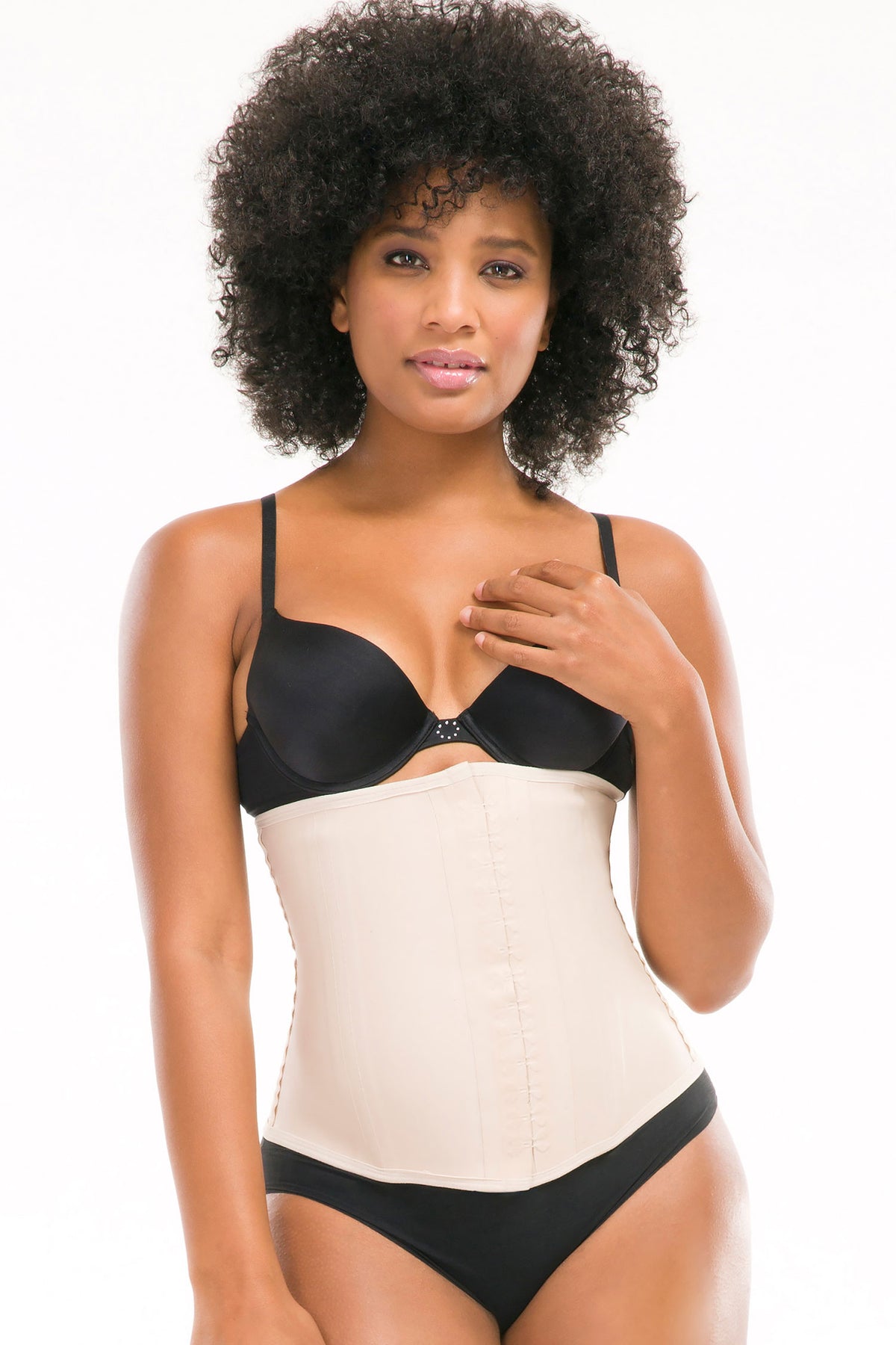 TruFigure Classic Latex Waist Cincher - Nude - source image 20126