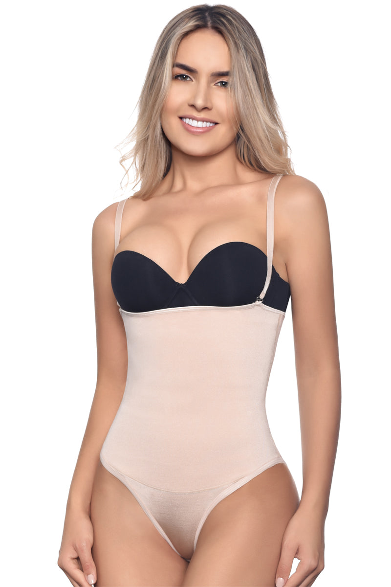 Vedette Nadine Firm Compression Strapless Body Suit - Beige - source image 7249
