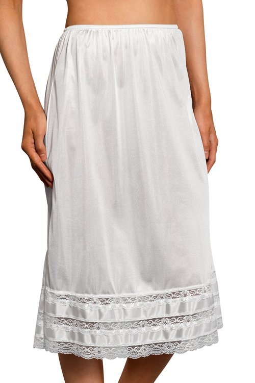 Velrose Lingerie Adjustable Length Half Slip - White - source image 46285