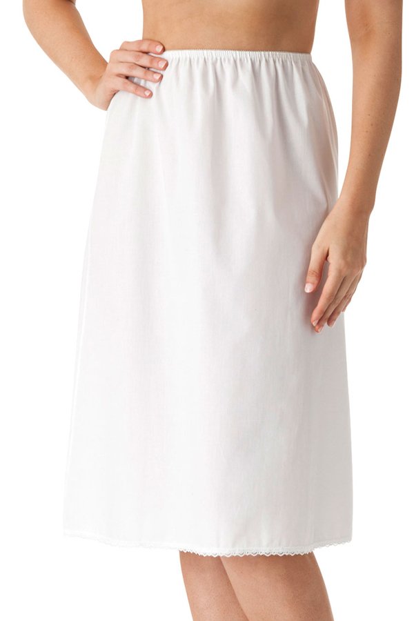 Velrose Lingerie Cool Cotton Half Slip - White - source image 46159