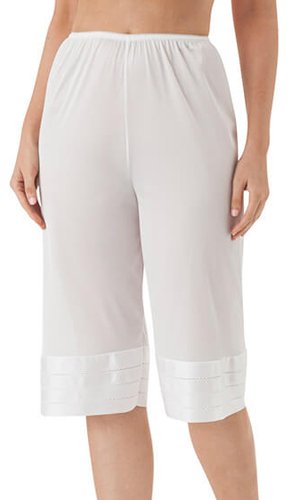 Velrose Lingerie Crochet Edge Adjustable Length Culottes - White - source image 46245