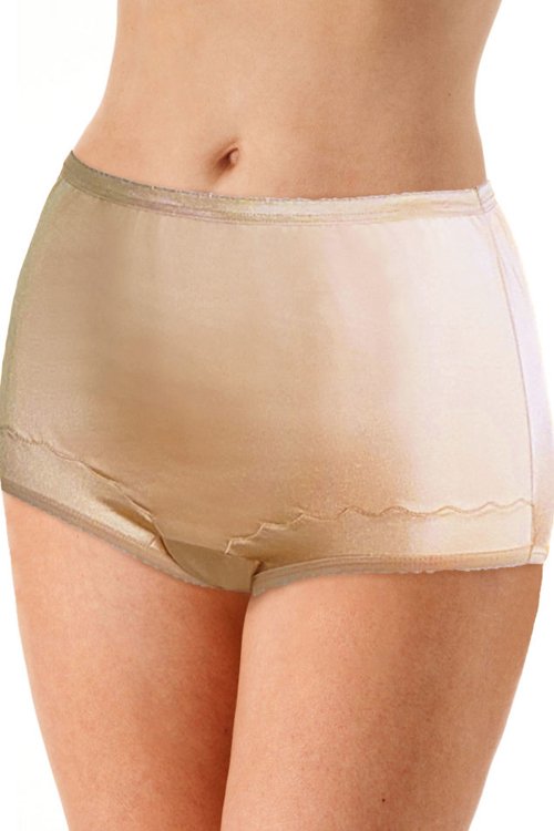 Velrose Lingerie Dixie Belle Scallop Trim Full Panty, 3-Pack - Nude - source image 65345