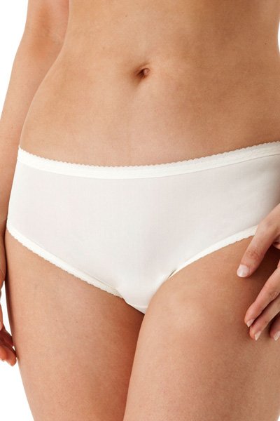Velrose Lingerie Nylon Hipster Panties - White - source image 46189