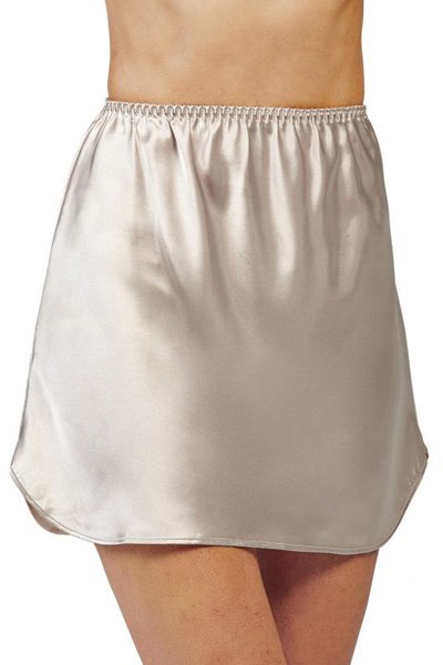 Velrose Lingerie Satin Essentials Half Slip - Taupe - source image 46163