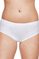 Shadowline Lingerie by Velrose Cotton Hipster Panty - White - source image 46168