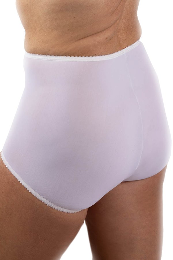 Shadowline Lingerie by Velrose Flawless Fit Full Brief Panty, 3-Pack - White - source image 65362