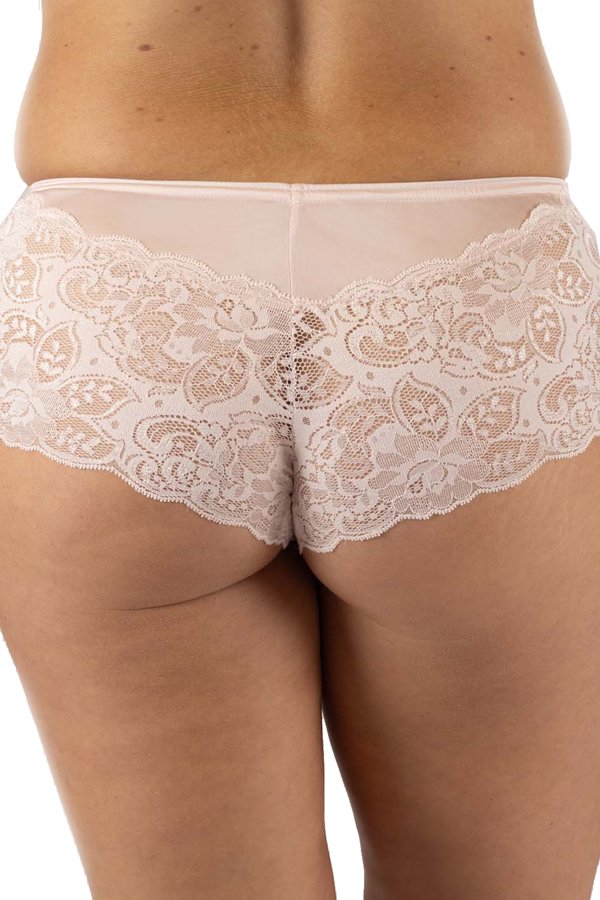 Shadowline Lingerie by Velrose Lace Cheeky Panty - Blush - source image 65364