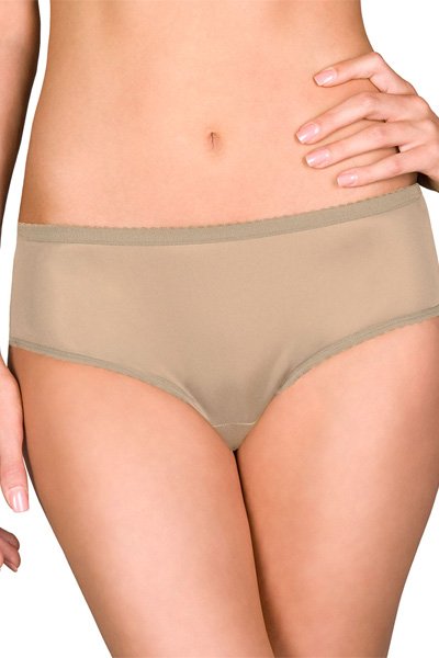 Shadowline Lingerie by Velrose Nylon Hipster Panty - Nude - source image 46195