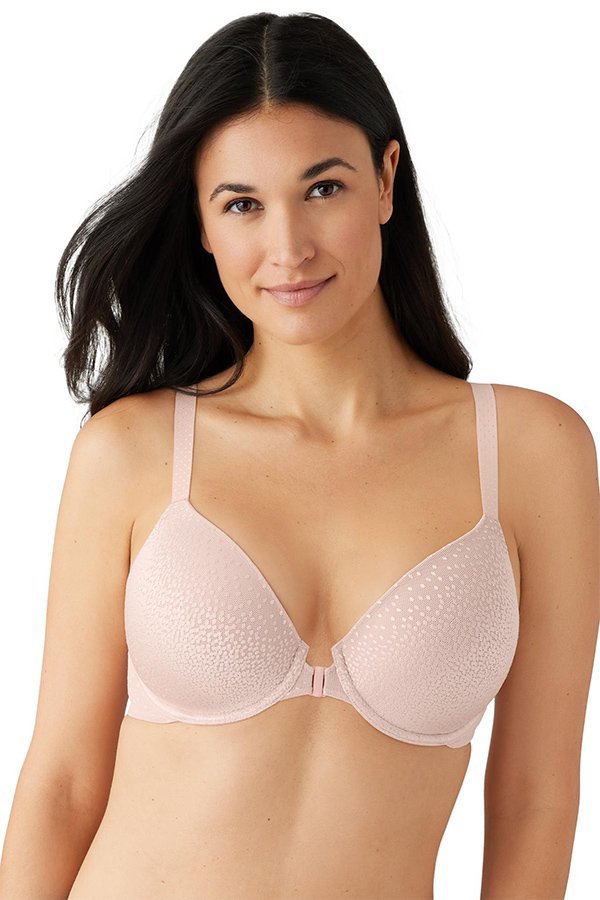 Wacoal Back Appeal® Front Close T-Shirt Bra - Rose Dust - source image 62571
