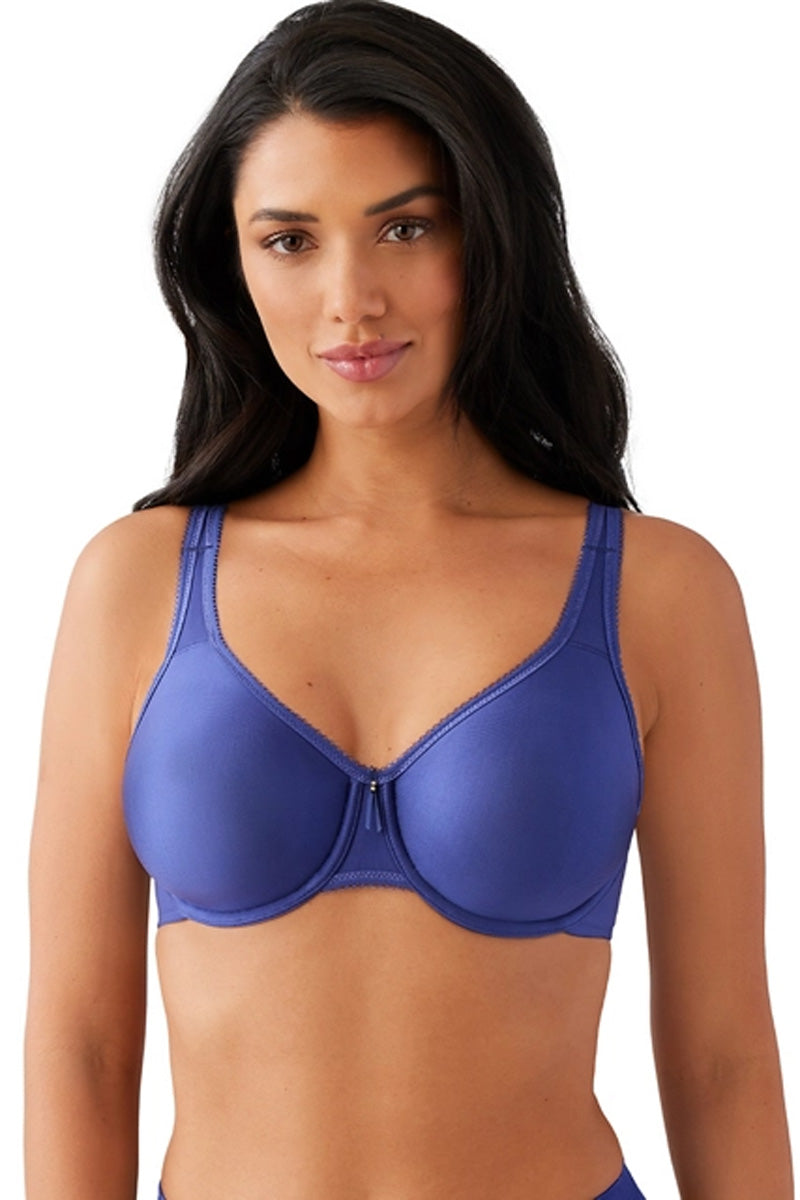 Wacoal Basic Beauty Full Figure Seamless Underwire Bra - Skipper Blue - source image 71407